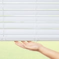 thumbnail image 6 of Coverscaped 2.5" Cordless Faux Wood Smooth White Blinds with 3.25" Crown Valance, 20" x 48", 6 of 14