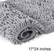 thumbnail image 5 of Cateissary Alfombrilla de chenilla sin derramamiento con fuerte absorción de agua, alfombrilla para pies de baño, lavable a máquina, gris Type3 NO3, 5 of 6
