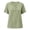 Green, variant on Paiwinds Women's Linen Blend V-Neck Short Sleeve Top with Button Detail - Loose Casual Summer Shirt in Beige