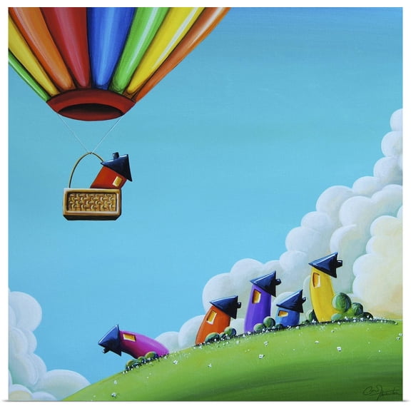 Great BIG Canvas | Rolled Cindy Thornton Poster Print entitled Up, Up, and Away