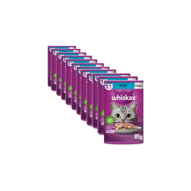 Caja Whiskas Sobre Gato Filets Atun 85 g (12 Pzas