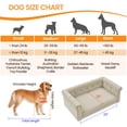 thumbnail image 6 of Aukfa Dog Beds for Medium and Large Dog, 33" Elevated Pet Sofa Bed Support up to 100 lbs, Beige, 6 of 6