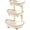 White A, variant on 3 Tier Fruit Bowl with Metal Stand for Kitchen Counter, Ceramic White Gold Silver, Tiered Fruit Basket for Nuts, Snacks, Bread, Candy Storage (White A)