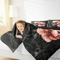 thumbnail image 4 of Manfei Horror Gothic Skull King Size Comforter Sets,Rustic Floral Flower Bedding Comforter Set,Spooky Halloween Spider Webs Bedding Set For Teens,Breathable Home Decor Reversible,3-Piece, 4 of 8