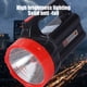 thumbnail image 4 of Linterna LED recargable de alta luminosidad | Foco de emergencia para casa, exteriores, camping y pesca | Modos ajustables | Lente grande | Correa para el hombro | 1 pieza | 7.28x3.93x4.72 pulgadas, 4 of 7