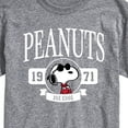 thumbnail image 3 of Peanuts - Collegiate  - Men's Short Sleeve Graphic T-Shirt, 3 of 6