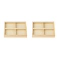 thumbnail image 3 of Thinsony Jewelry Display Tray Case Beads Holder Ladies Bangles Gemstone Stackable 4 grids 7.87x5.91x1.38 Inch 2Set, 3 of 6