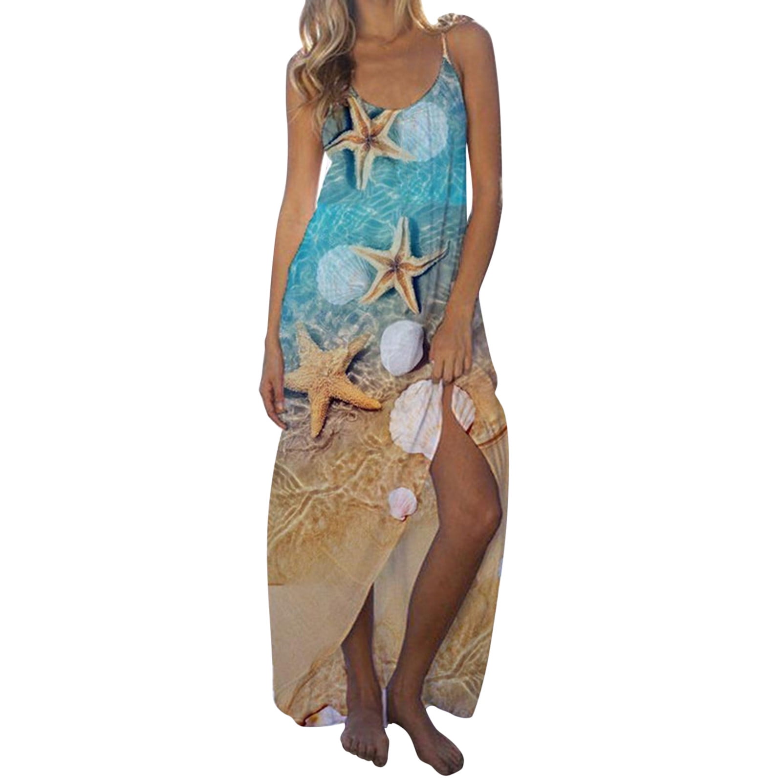 chinese dress ladies Chiffon Dress Pink Elegant Ladies Flroal Print Split Beach Holiday Long Maxi Dresses for Women Summer Clothes New Arrival 2021 Pink / XL main image 1