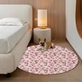thumbnail image 3 of Area Rug 36in, Summer Seahorse Slippers Floor Carpet Living Room Rug, Retro Starfish on Linen Non-Slip Welcome Mat Indoor Rugs for Bedroom Dining Room, 3 of 9