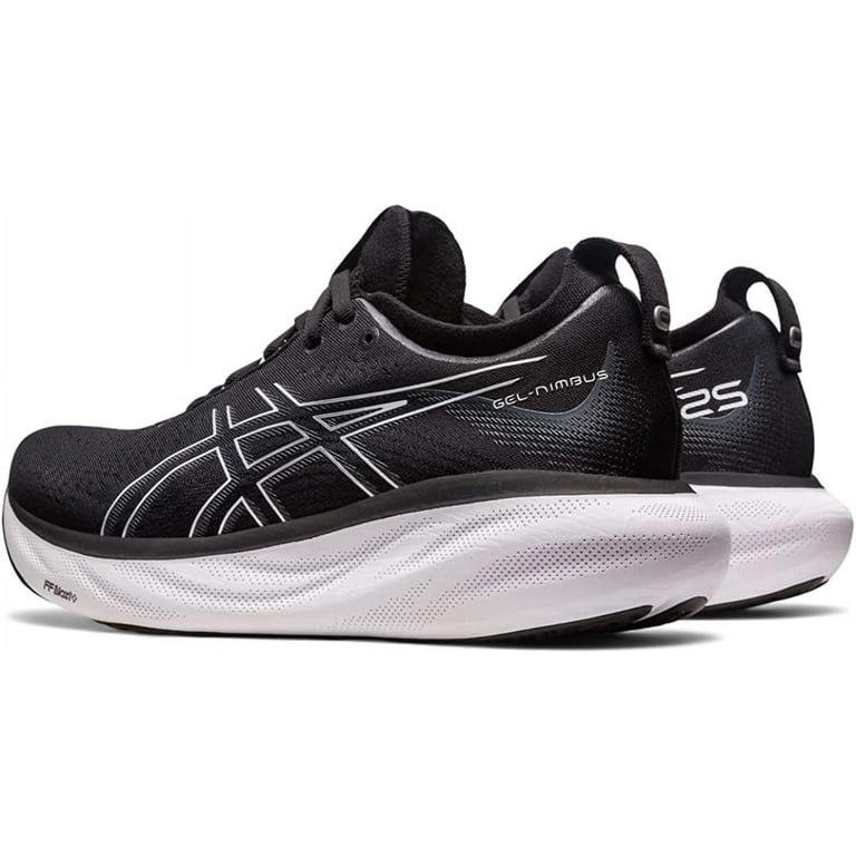 Womens Asics GEL NIMBUS 25 Shoe Size 8 Black Pure Silver
