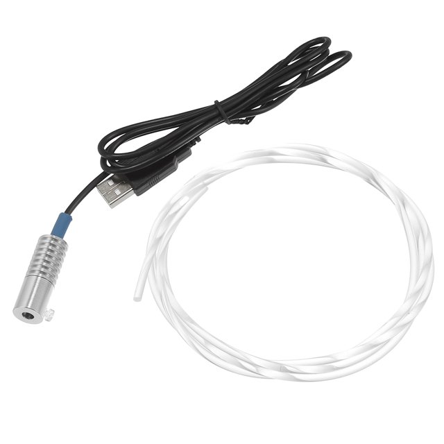 Cable de fibra óptica con brillo lateral Unique Bargains PMMA 1,5 m 4,92 pies 3,5 mm 0,14 pulgadas LED azul