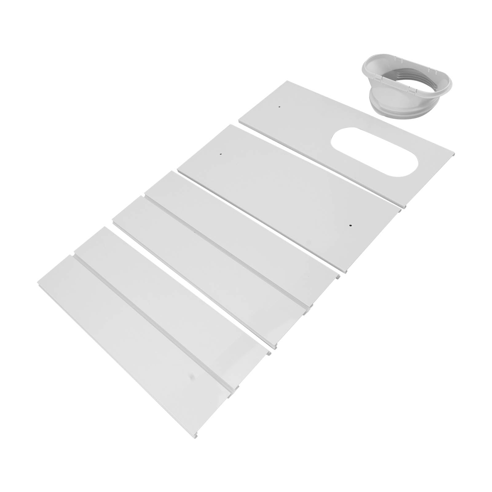 Universal AC Window Vent Kit, PVC Material, Easy Installation, Plate