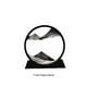 thumbnail image 3 of Advancent Cuadro de arena que fluye en la mesa, estantería artística, adorno decorativo, decoración de paisaje Natural, marco negro, Decoración Blanco negro 7 pulgadas, 3 of 6