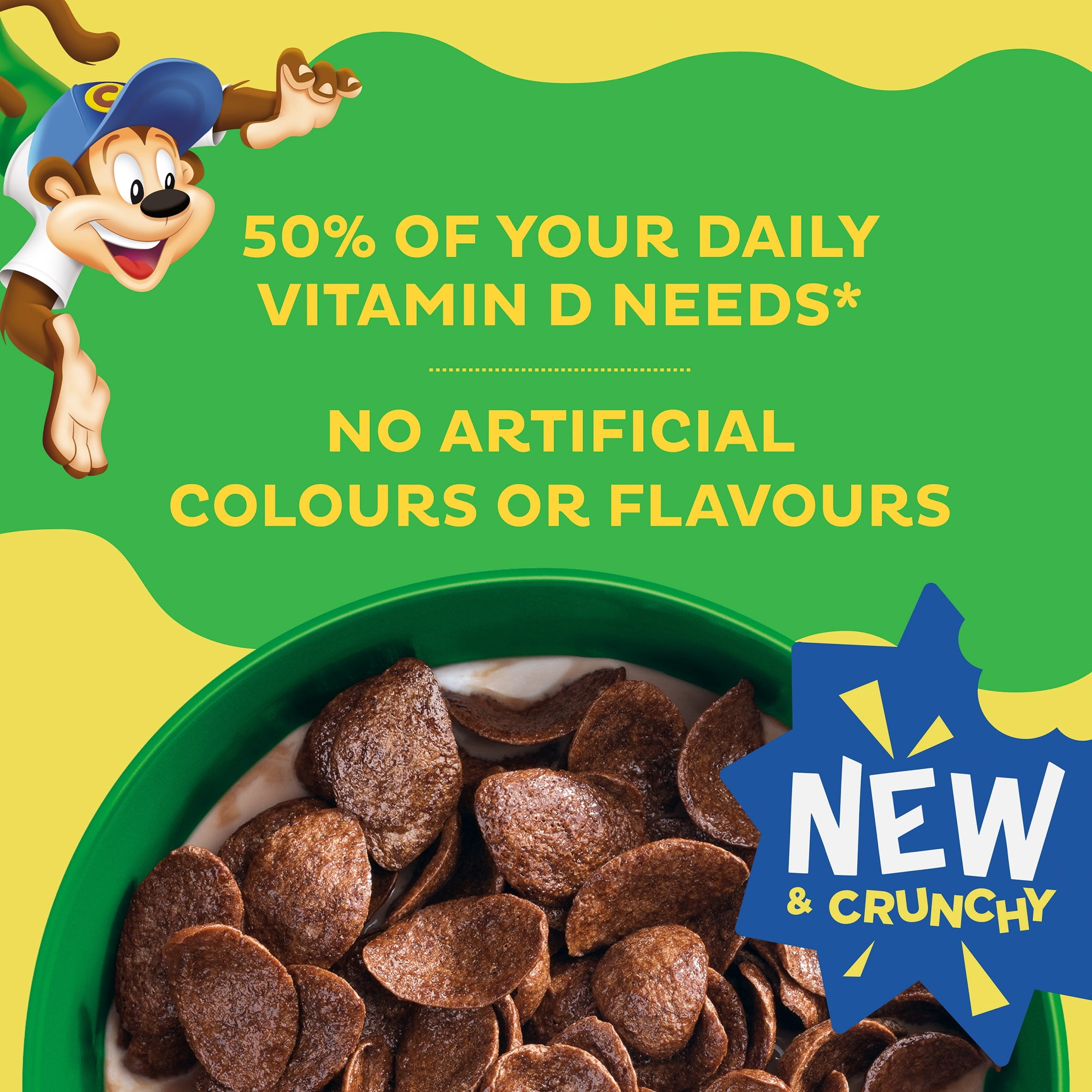 Kellogg's Coco Pops Chocos Chocolate Breakfast Cereal 430g, Imported from Britain