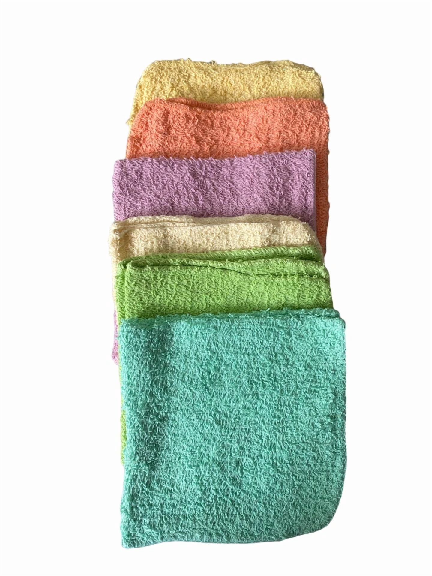 BUTTERFLY- 12Pc Wash Cloth 100% Cotton 11 In X 11 In Assorted Color