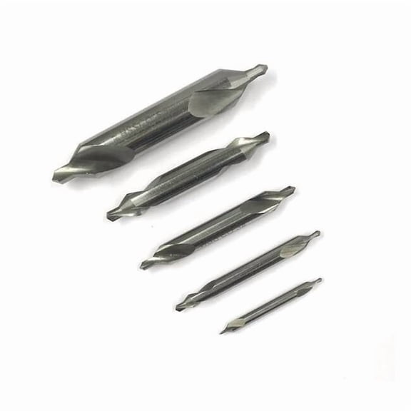 Hhip 5 Piece M42 8% Cobalt 60 Degree No.1-No.5 Center Drill Set 5000-3011