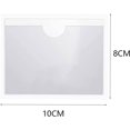 thumbnail image 2 of ER 10PCS Clip para boletos de estacionamiento Auto, Etiqueta para parabrisas, Bolsillos para titulares de permisos para boletos de estacionamiento, Bolsa adhesiva transparente para permisos de parabrisas de automóviles oso de fresa Electrónica, 2 of 5