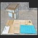 thumbnail image 3 of Rompecabezas 3D 1/35, artesanías de arquitectura de estilo europeo, edificios de dos pisos DIY, miniatura de madera sin terminar para el diseño de la Estilo A Sunnimix casa de modelos de construcción, 3 of 7
