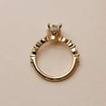 thumbnail image 5 of Jewelerix Radiant Center Stone Wedding Ring Hidden Halo Marquise Side Diamond Promise Day Ring 14K Yellow Gold Vermeil Perefect For Engagement Ring, 5 of 6
