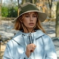 thumbnail image 2 of YAYUBA Summer Sun Wide Brim Cape Hat for Women,Light Yellow, 2 of 4
