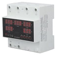 thumbnail image 4 of 63A 3P4W Smart Automatic Transfer Switch with LED Display, Adjustable Voltage Protection (140-300V), 3-Phase ATS for Generator/Inverter, Flame-Retardant PC, 35mm Rail Mount, 80A Max Current, 220V AC, 4 of 6