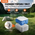 thumbnail image 3 of Portable Camping Toilet with Carry Bag, 5.3 Gal Waste & 3.2 Gal Flush Tank, Push-Button Flush, Leak-proof & Odor-Free, Travel Toilet for RV, Hiking, Outdoor (Porta Potty), 3 of 11
