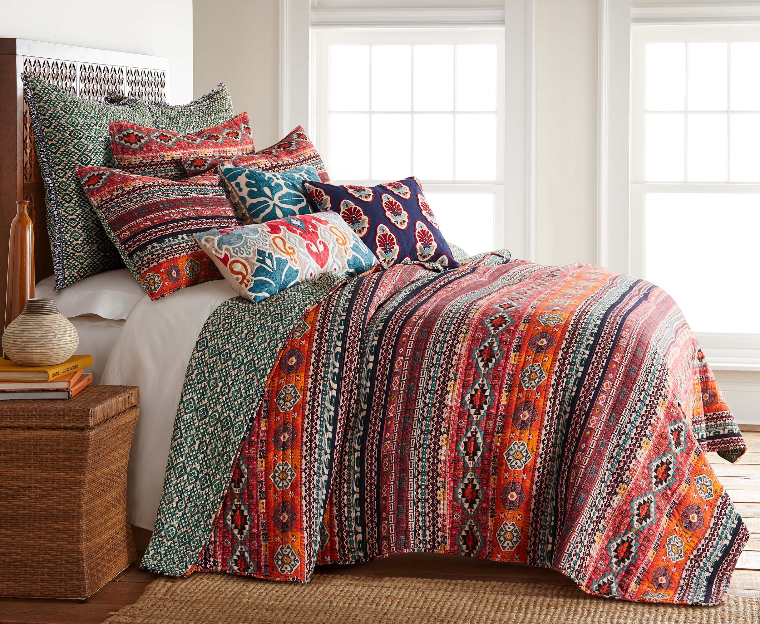 Levtex Home - Vista Quilt Set - Full/Queen Quilt + Two Standard Pillow ...