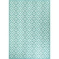 thumbnail image 6 of Unique Loom Outdoor Trellis Collection Area Rug - Tiles (10' x 14' 1" Rectangle Teal/Ivory), 6 of 9