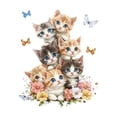 thumbnail image 1 of Pegatinas de pared de gatitos, calcomanías de pared de gato, murales de PVC, decoración de arte de pared para dormitorio, sofá, TV, fondo, sala de est, 1 of 7