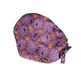 thumbnail image 3 of Scrub Caps for Women Men Funny Halloween Working Cap with Sweatband Adjustable Scrub Hats Surgical Cap, 3 of 4