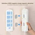 thumbnail image 4 of Magnetic Remote Control Holder Wall Mount - 4 Pcs No Drill Self-Adhesive Organizer for Air Conditioner & TV Remotes, Storage Caddy for Televisions Backside - Multicolor, 4 of 7