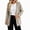 Khaki, variant on Fleece Hooded Jackets for Women Casual Warm Open-Front Sweater Cardigans with Pockets Solid Long Sleeve Outerwear (S, Wine)