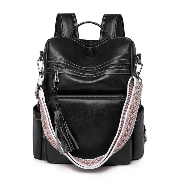 PRIYAL Women PU Leather Backpack Purse Anti-theft Casual Shoulder Bag Fashion Ladies Satchel Bags