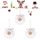 thumbnail image 4 of Bewildely 3 uds adornos de de Navidad blanco Artificial DIY colgante colgante adorno Simple fiesta de año nuevo vacaciones hogar Kits de decoración para fiestas, 4 of 6