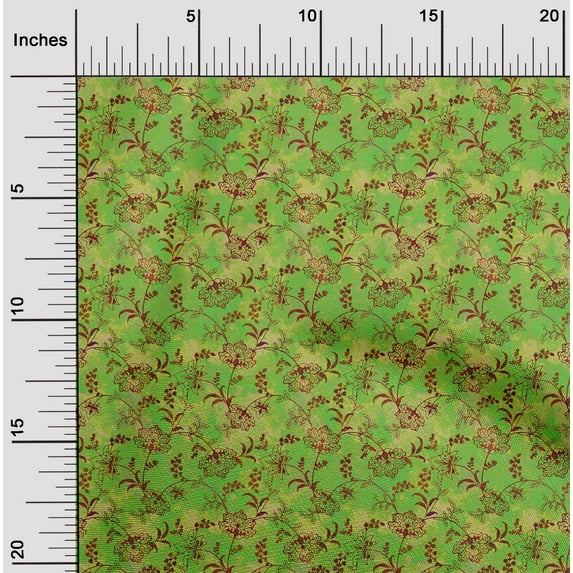 oneOone Cotton Flex Light Green Fabric Batik Quilting Supplies Prints Sewing Fabric By The Yards 40 Inches Wide