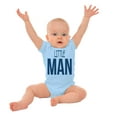 thumbnail image 3 of Little Man Cute Adorable Son Grandson Bodysuit Jumper Boys Infant Baby Brisco Brands 12M, 3 of 6