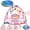 2 in 1 Pink, variant on Wonderstone 2 in 1 Baby Play Gym with Round Ocean Water Mat, Infant Activity Playmat with Light & Music, Tummy Time Play Gym for Newborn 0-12 Months, Pink