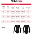 thumbnail image 5 of SMZ Long Sleeve Bodysuit for Women Tummy Control Crew Neck Body Suit Tops Slim Fit, 5 of 11