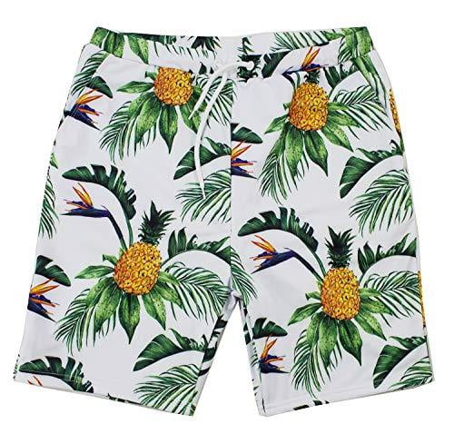boys pineapple swim trunks