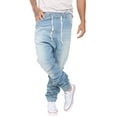 thumbnail image 3 of Mens Athletic Slim Jogger Trousers Harem Cargo Twill Pants, 3 of 5