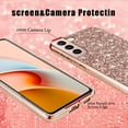 thumbnail image 5 of Compatible with Samsung S21 Plus Case Glitter Shockproof,Phone Samsung Galaxy S21 Plus Case Bling Sparkly Soft TPU and PC Silicone Shiny Girl Women Thin Protective Cover (Rose Gold), 5 of 7
