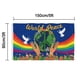 thumbnail image 4 of Banderas Grandes De Poliéster,Bandera De La Paz Mundial Bandera De La Paz Mundial De Poliéster Banderas Resistentes A La Decoloración Impulsadas Por El Rendimiento, 4 of 8