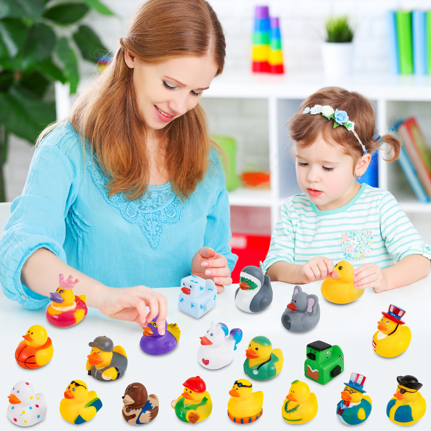 Rirool 20-Piece Assorted Rubber Ducks Bath Toys photo 5