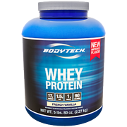 BodyTech Whey Protein Powder With 17 Grams of Protein per Serving Amino Acids Ideal for PostWorkout Muscle Building, Contains Milk Soy Vanilla (5 Pound)