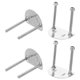 thumbnail image 3 of BRIGHTFUFU 4 piezas Patinadores de rodillos Roller PLACA DOBLE PLATA BASE BASE Hardware Cuatro ruedas Soporte de patines para la reparación e instalación del patinador del rodillo, 3 of 8
