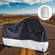thumbnail image 4 of Cubierta para Motocicletas Jiula Negro y Plata Impermeable XL Protectora contra UV y Clima para Aire, 4 of 7