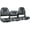 713-Charcoal/Black, variant on NORTHCAPTAIN Deluxe 52" Folding Bass Boat Seat 3 PCS for Fishing,Stainless Steel Screws Included,White/Pacific Blue