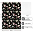 thumbnail image 2 of 2 Pcs Pioneer Flower Floral Print Pattern Kitchen Towels, Funny Microfiber Dish Towel Set, 18" X 26" Tea Towels, 2 of 6