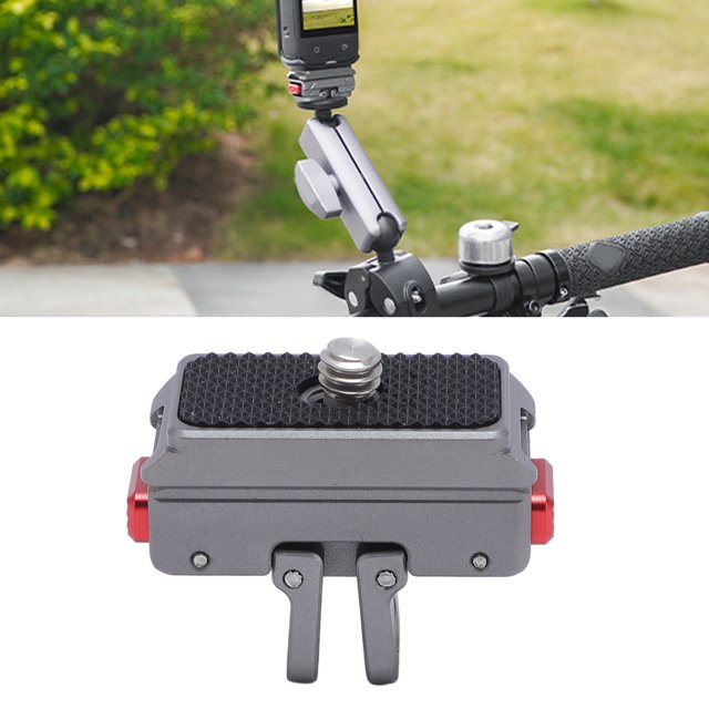 Adaptateur Magnétique pour Caméra d'Action, Support à Libération Rapide pour Perche à Selfie 1/4 Pouce