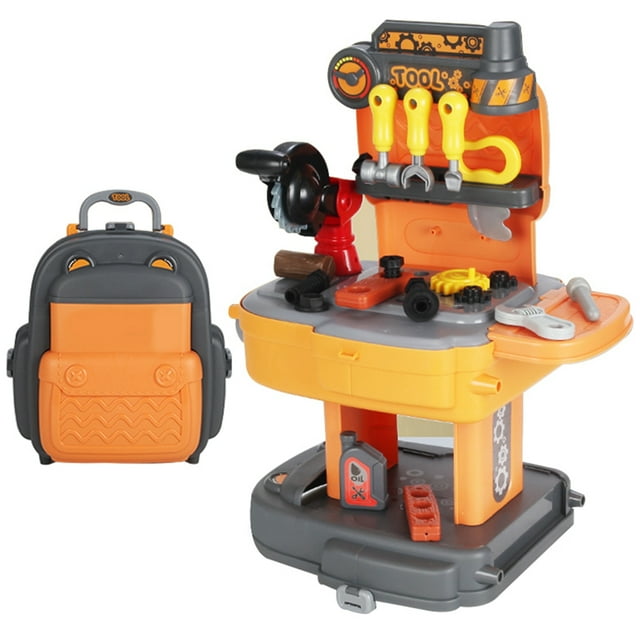 Kids Tool Kit Fun Realistic Workbench Pretend Play Doctor Toy Backpack Tool Toy